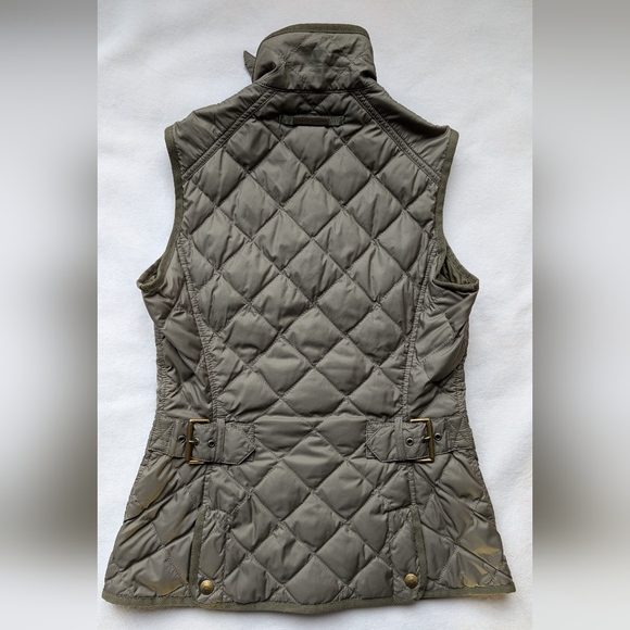 Vintage Ralph Lauren Sport Women’s Quilted Down Vest Olive Green Utility Size S - Picture 8 of 16